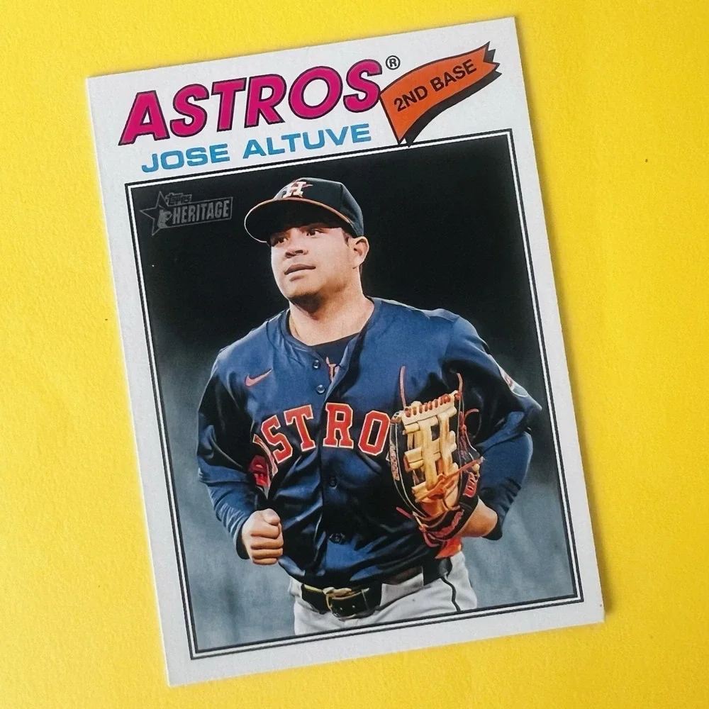 2026 Topps Heritage Baseball Jose Altuve #11 Houston‎ Astros Base